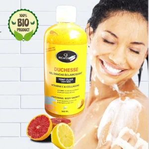 Gel douche eclaircissant DUCHESSE Gommant VIT C(+Savon visage offert)