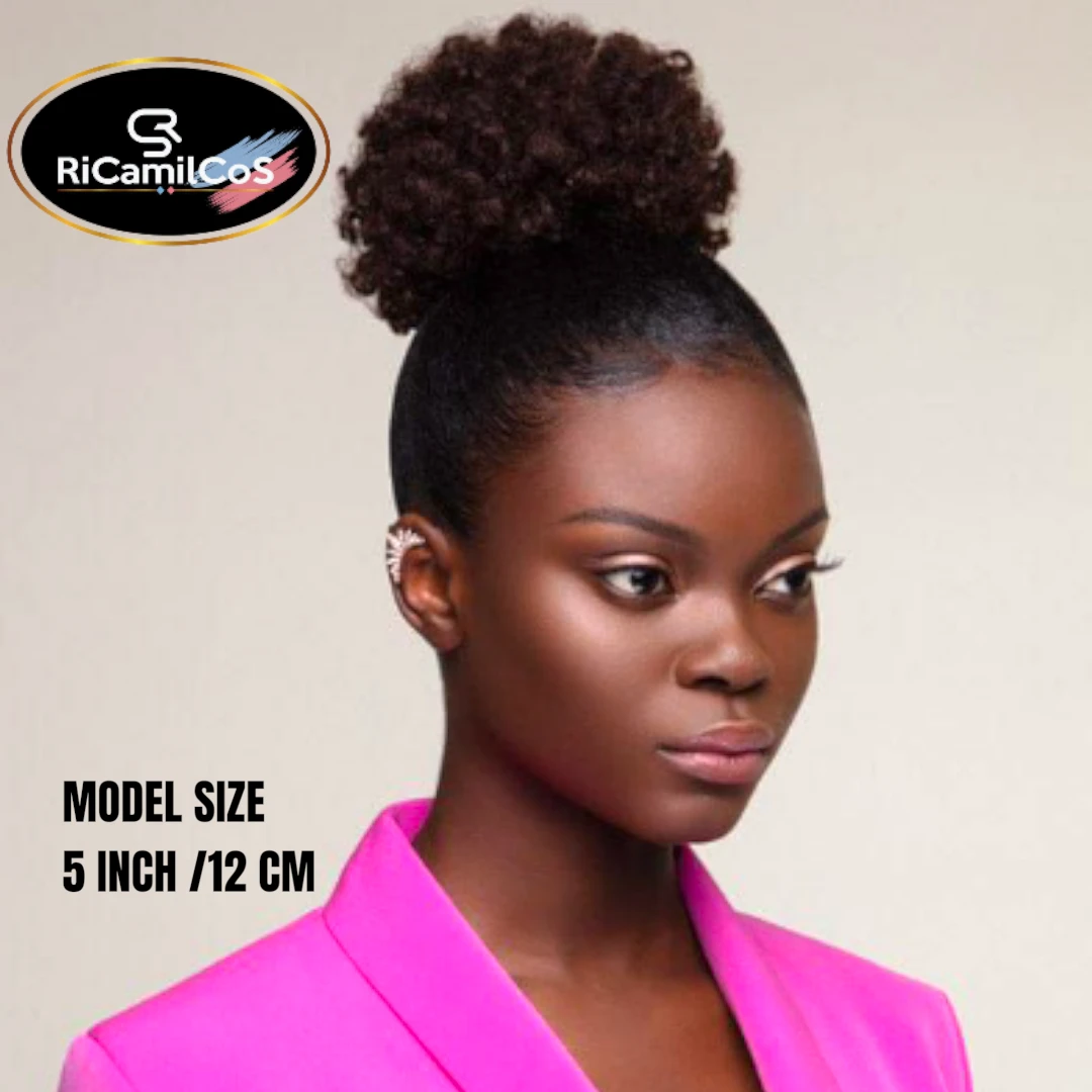 Afro Puff chignon naturel drawstring ponytail extension