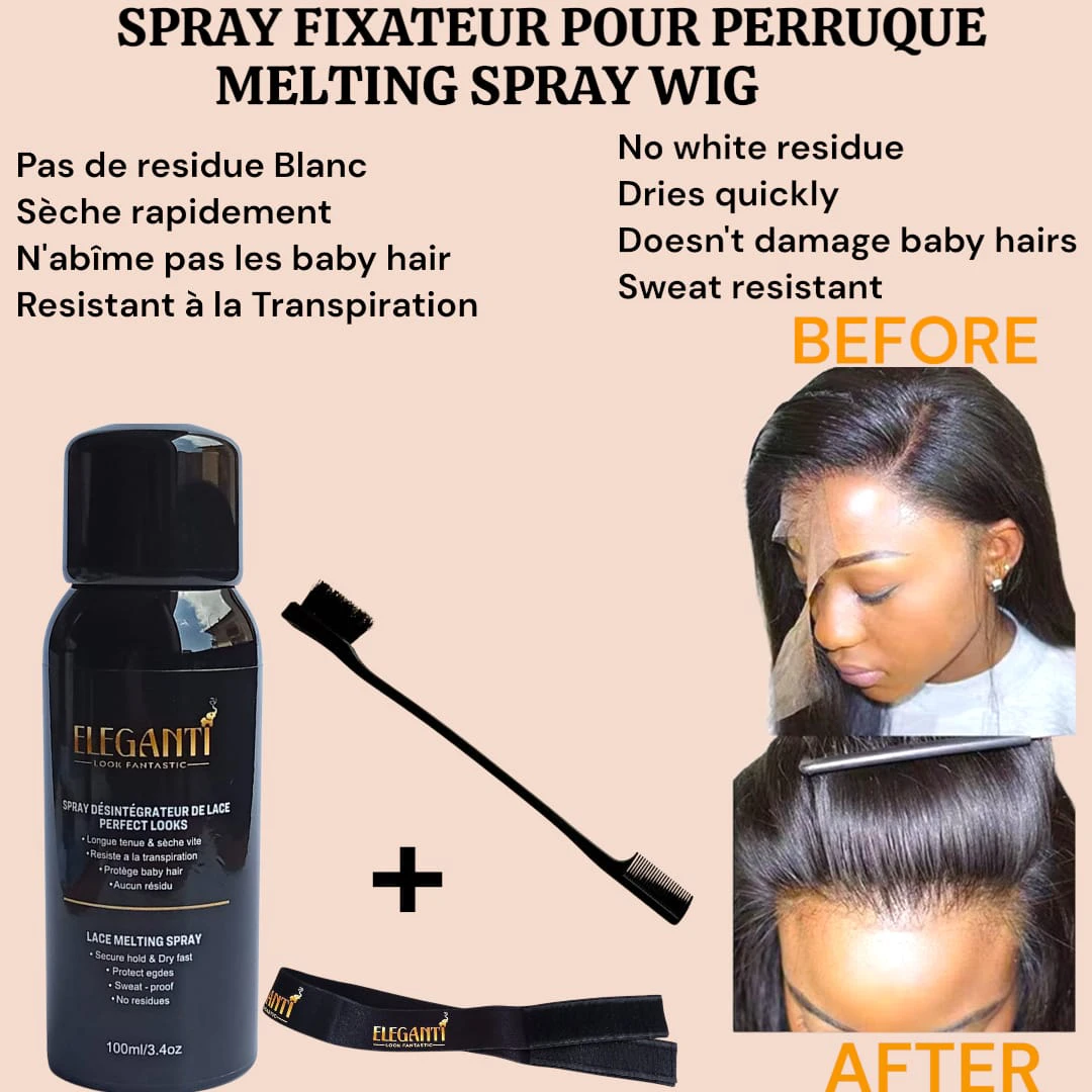 MELTIN SPRAY Wig fixant pour perruque Perfect look