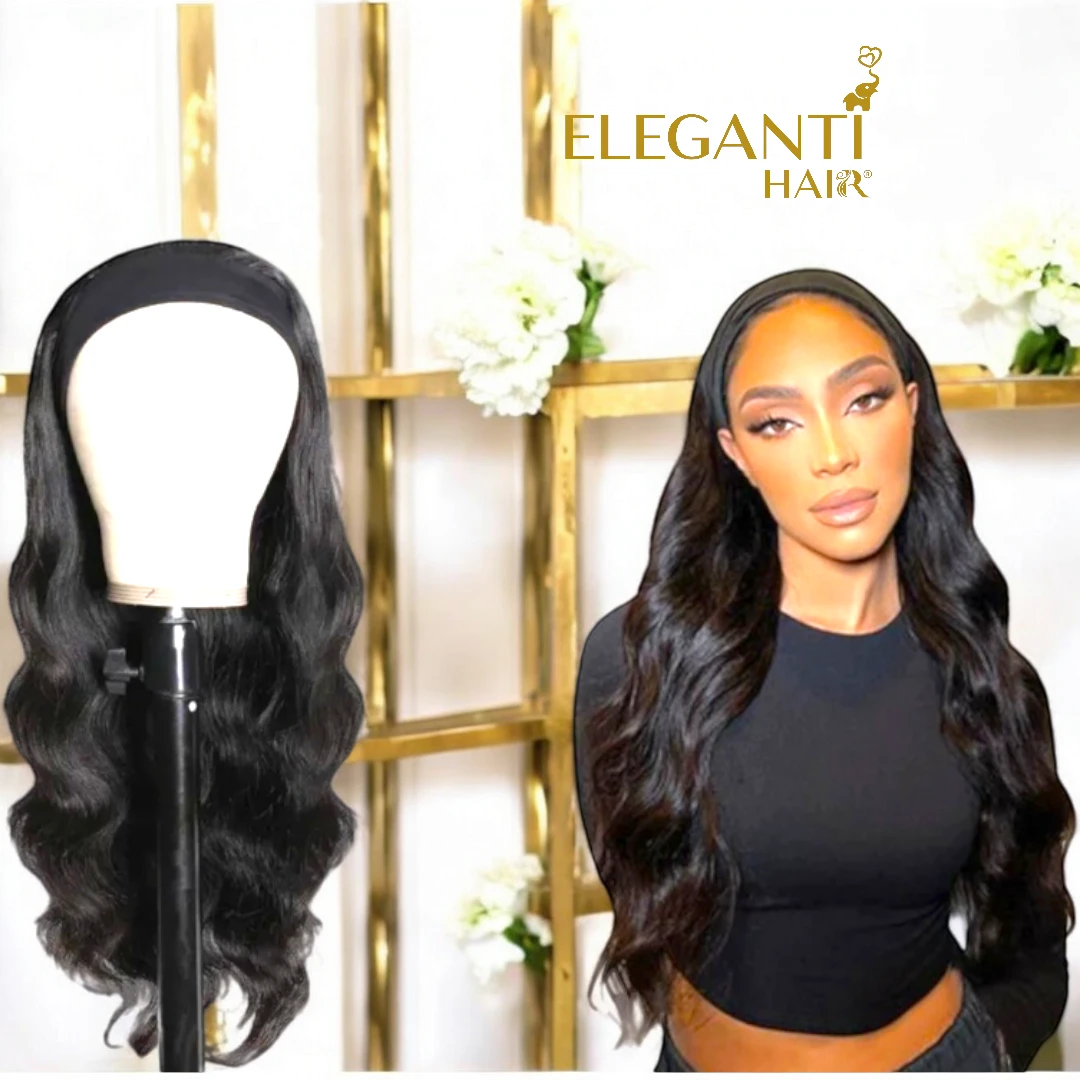 Perruque Bandeau headband Body Wave ondulé