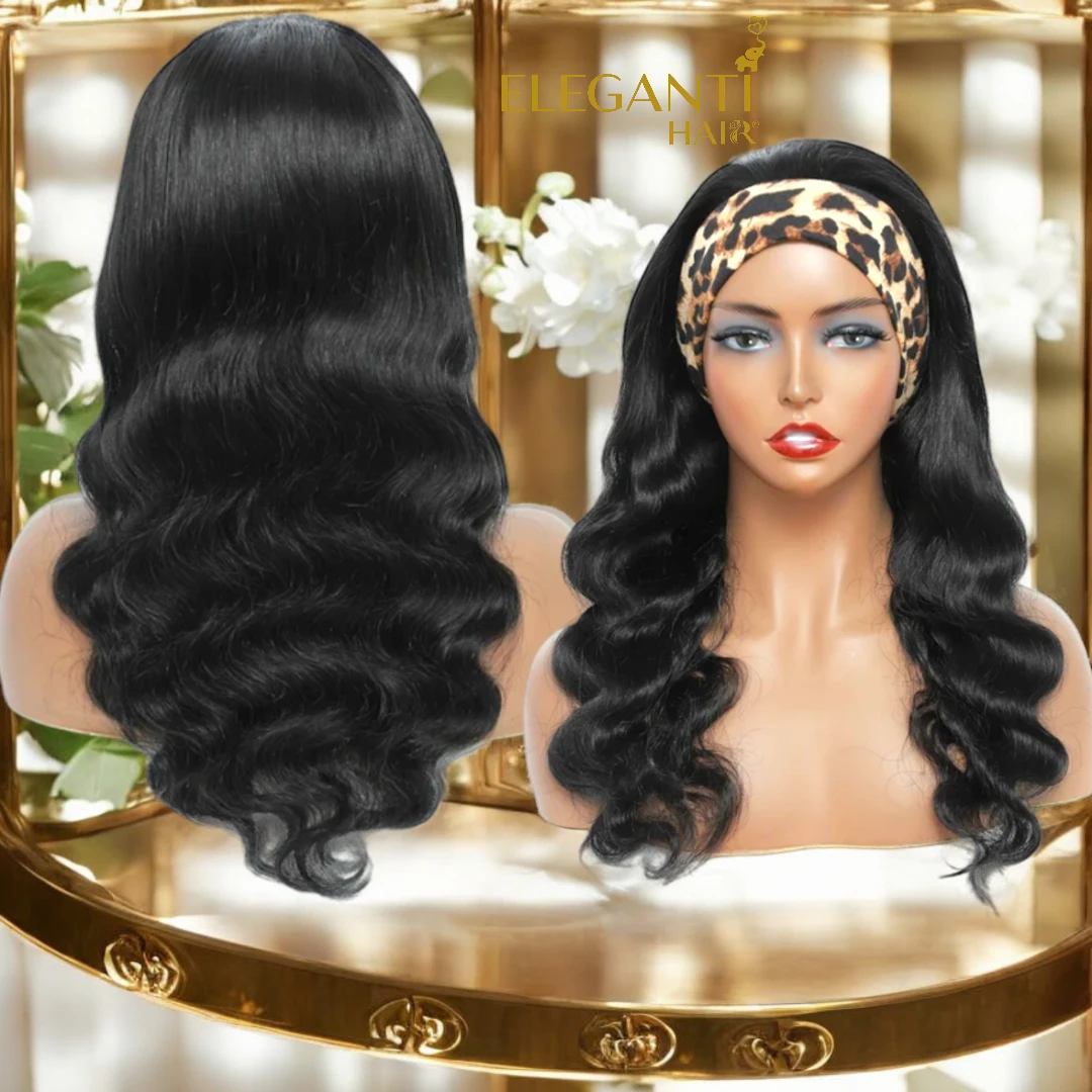 Perruque Bandeau headband Body Wave ondulé - immagine 2